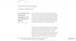 Desktop Screenshot of nietodesign.wordpress.com