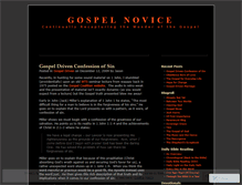 Tablet Screenshot of gospelnovice.wordpress.com