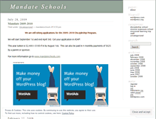 Tablet Screenshot of mandateschools.wordpress.com