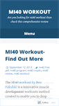Mobile Screenshot of mi40workoutprogram.wordpress.com