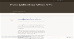 Desktop Screenshot of downloaddukenukemforevernow.wordpress.com