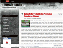 Tablet Screenshot of formasibogor.wordpress.com