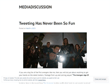 Tablet Screenshot of mediadiscussion.wordpress.com