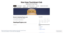 Desktop Screenshot of newhopetouchdownclub.wordpress.com