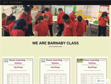 Tablet Screenshot of barnabyclass.wordpress.com