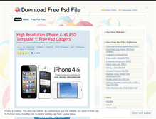 Tablet Screenshot of downloadfreepsdfiles.wordpress.com