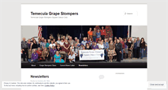 Desktop Screenshot of grapestomperssd.wordpress.com
