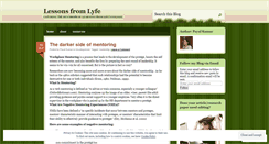 Desktop Screenshot of lessonsfromlyfe.wordpress.com