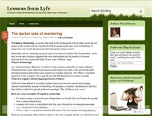 Tablet Screenshot of lessonsfromlyfe.wordpress.com