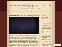 Tablet Screenshot of cheesecakerecipe.wordpress.com