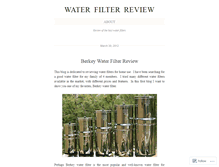 Tablet Screenshot of berkeywaterfilterreview.wordpress.com