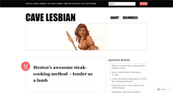 Desktop Screenshot of cavelesbian.wordpress.com