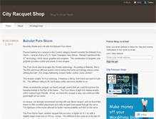 Tablet Screenshot of cityracquetshop.wordpress.com