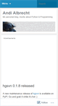Mobile Screenshot of andialbrecht.wordpress.com