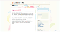 Desktop Screenshot of cursodebaba.wordpress.com