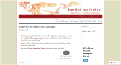 Desktop Screenshot of barefootmeditations.wordpress.com