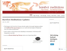 Tablet Screenshot of barefootmeditations.wordpress.com