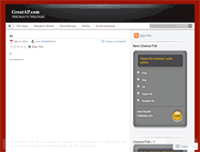 Tablet Screenshot of greatap.wordpress.com