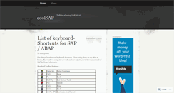 Desktop Screenshot of coolsap.wordpress.com