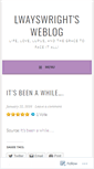 Mobile Screenshot of lwayswright.wordpress.com