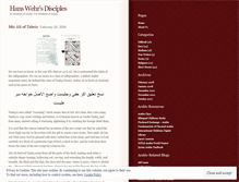 Tablet Screenshot of hanswehrsdisciples.wordpress.com