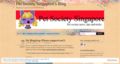 Desktop Screenshot of petsocietysingapore.wordpress.com