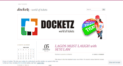 Desktop Screenshot of docketz.wordpress.com