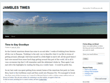 Tablet Screenshot of jamblestimes.wordpress.com