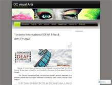 Tablet Screenshot of dcvisualarts.wordpress.com