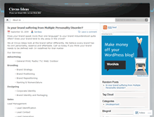 Tablet Screenshot of circusideas.wordpress.com