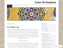 Tablet Screenshot of colormesouthern.wordpress.com