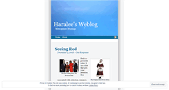 Desktop Screenshot of haralee.wordpress.com