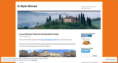 Desktop Screenshot of instyleabroad.wordpress.com