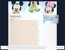 Tablet Screenshot of jogosnaeducacaoinfantil.wordpress.com