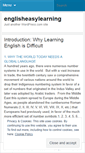 Mobile Screenshot of englisheasylearning.wordpress.com