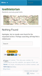 Mobile Screenshot of losthistorian.wordpress.com