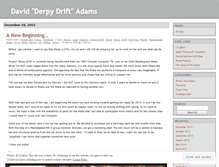 Tablet Screenshot of dadamsdrift.wordpress.com