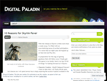 Tablet Screenshot of digitalpaladin.wordpress.com