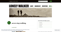 Desktop Screenshot of lonelywalker.wordpress.com