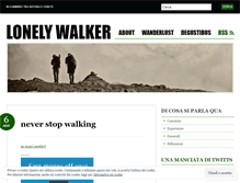 Tablet Screenshot of lonelywalker.wordpress.com