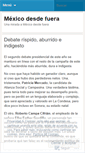 Mobile Screenshot of mexicodesdefuera.wordpress.com