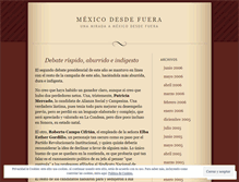 Tablet Screenshot of mexicodesdefuera.wordpress.com