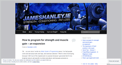 Desktop Screenshot of jameshanleyie.wordpress.com