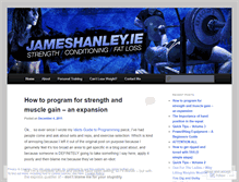 Tablet Screenshot of jameshanleyie.wordpress.com