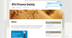 Desktop Screenshot of byufinancesociety.wordpress.com