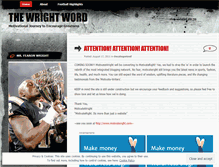 Tablet Screenshot of motivatewright.wordpress.com