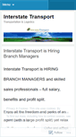 Mobile Screenshot of interstatetransport.wordpress.com