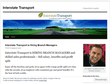 Tablet Screenshot of interstatetransport.wordpress.com