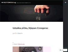Tablet Screenshot of mikstone.wordpress.com