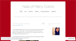 Desktop Screenshot of nailsofmanycolors.wordpress.com